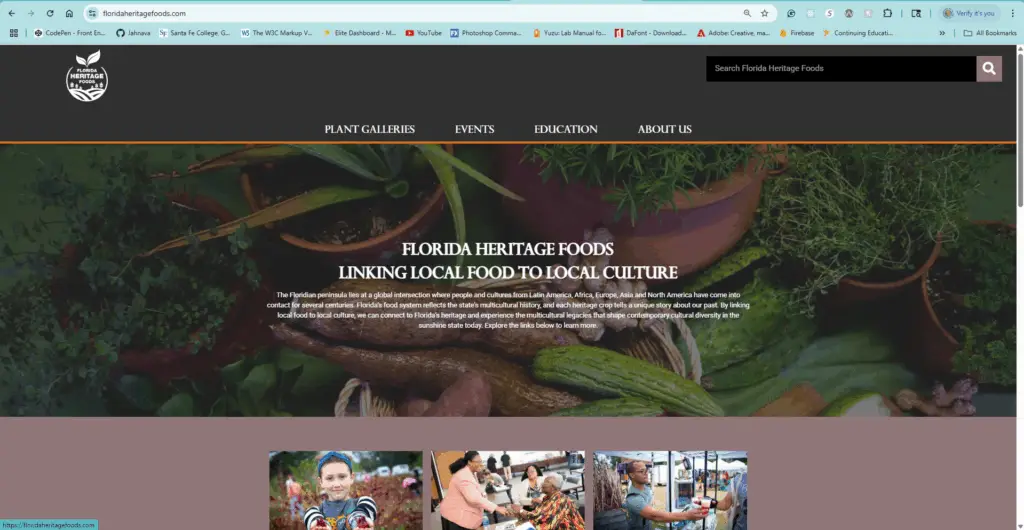 Florida Heritage Foods Website